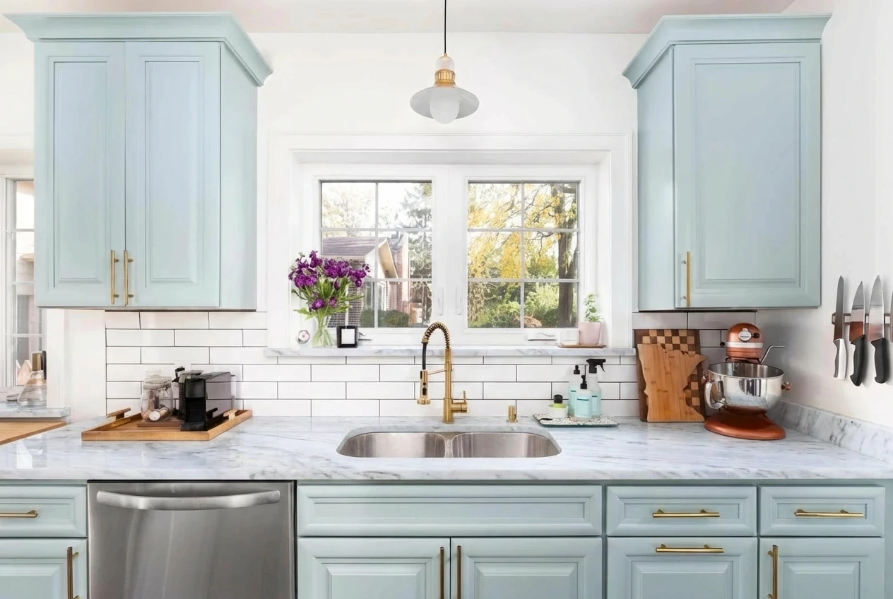 Kitchen after countertop update