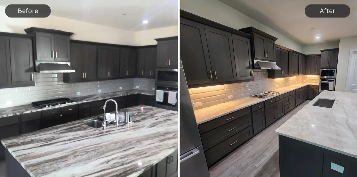 Taj Mahal installation comparison image